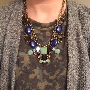 J. Crew Multi colored Stone Necklace!